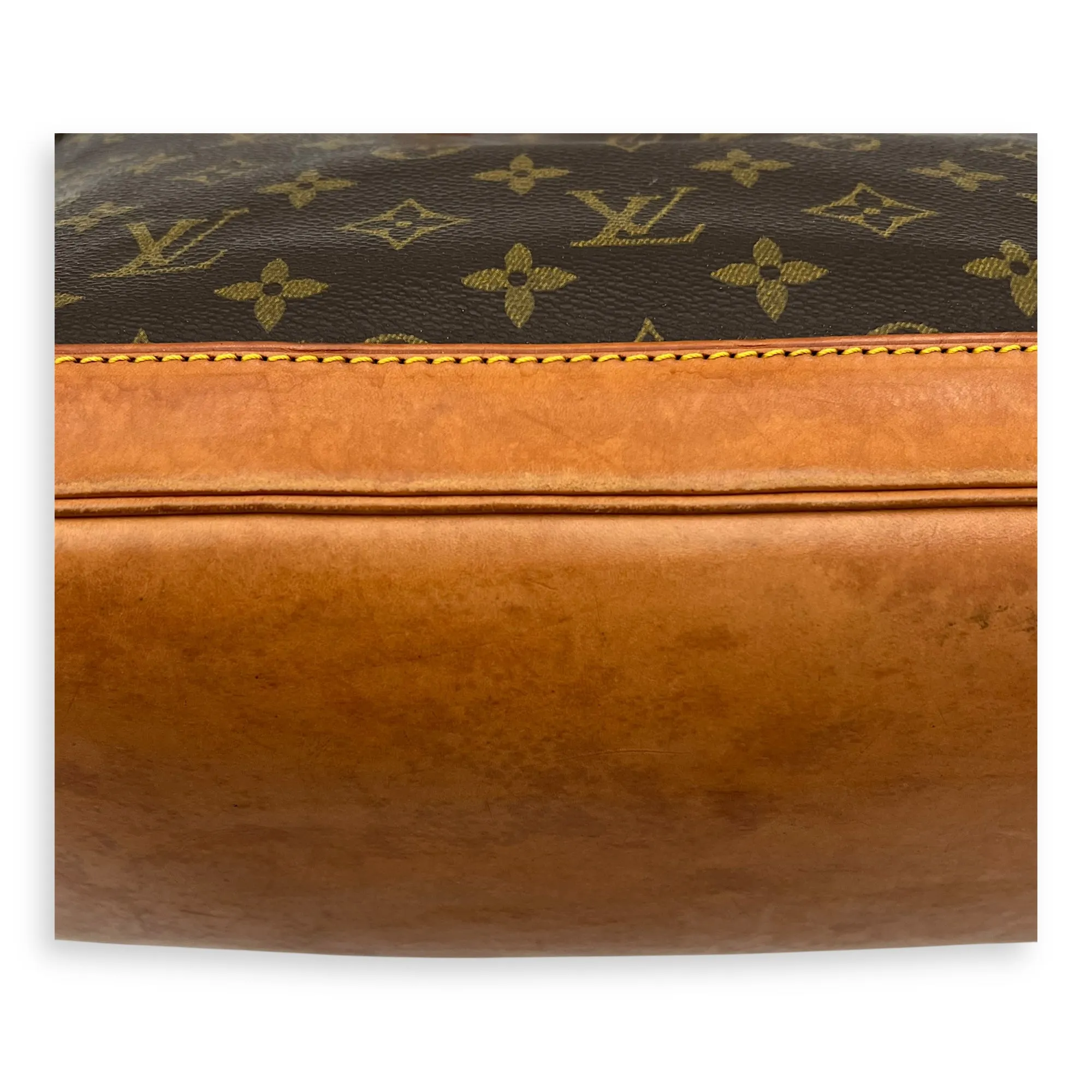 Alma Top Handle Bag PM Brown in Monogram Coated Canvas, Gold hardware