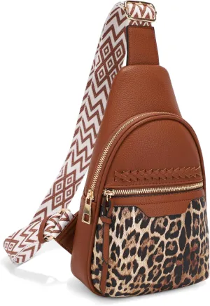 ALYSSA Large Sling Bag for Women Faux Leather Cross Body Purses 7L Crossbody Bags for Women