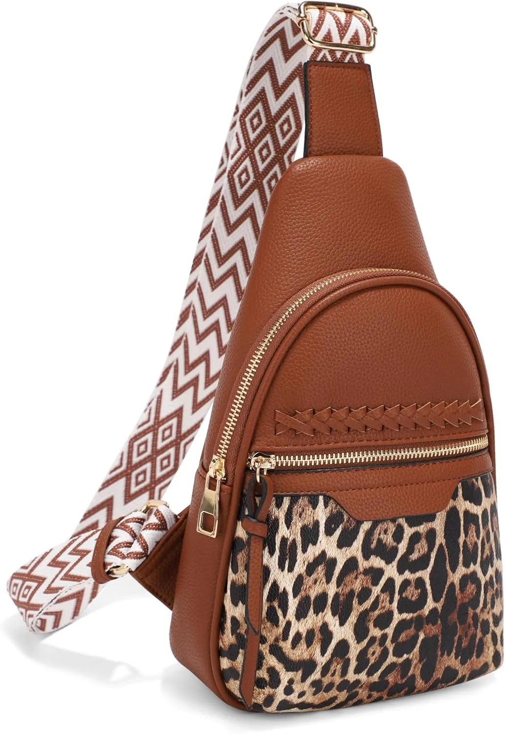 ALYSSA Large Sling Bag for Women Faux Leather Cross Body Purses 7L Crossbody Bags for Women