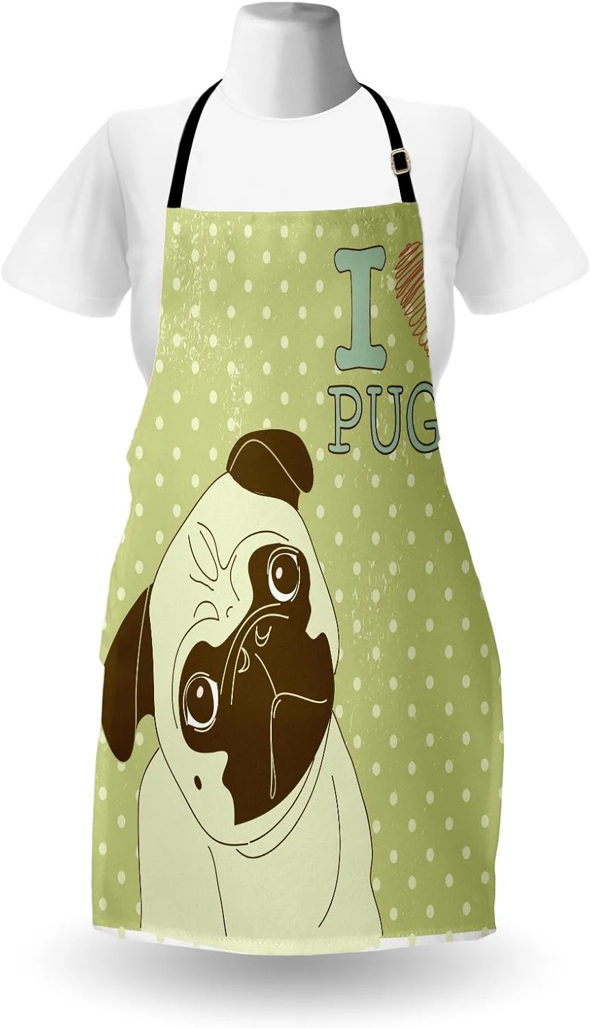 Ambesonne Digital Printed Multicolor Aprons