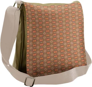 Ambesonne Ethnic Messenger Bag, Mexican Heritage Motifs, Unisex Cross-body