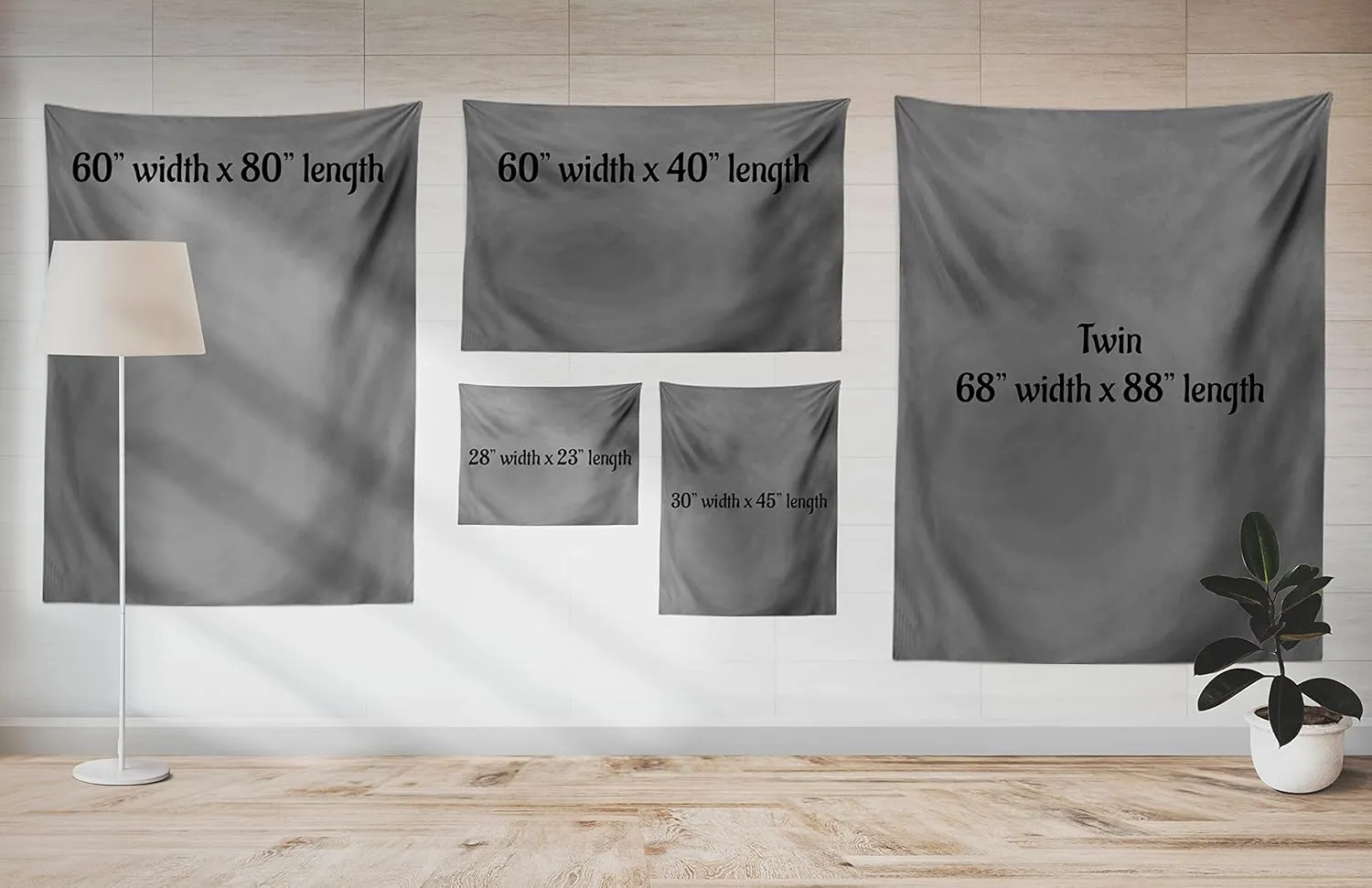 Ambesonne Landscape Tapestry Twin Size, Image of Triangular Shaped Mountain Ranges with Spruce Trees on Top, Wall Hanging Bedspread Bed Cover Wall Decor, 68" X 88", White and Charcoal Grey
