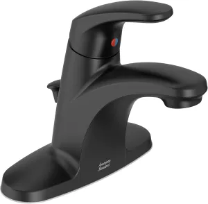 American Standard 7075002.243 Colony PRO Single-Handle Bathroom Faucet, 1.2 GPM, Matte Black