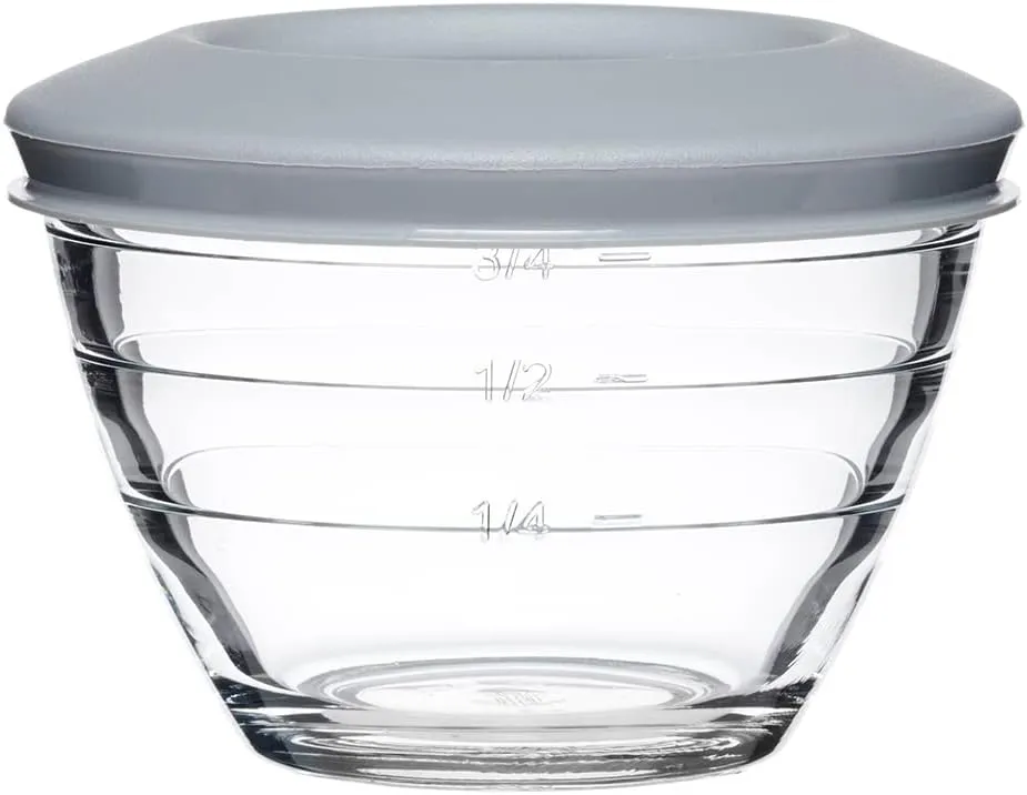 Anchor Hocking 4-IN-1 PREP BOWLS. 6 Piece set (3 Bowls and 3 lids)