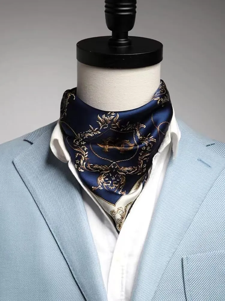 ANDANTINO 100% Mulberry Silk Scarf -21” Lightweight Square Neckerchief – Breathable Digital Printed Scarves with Gift Packed