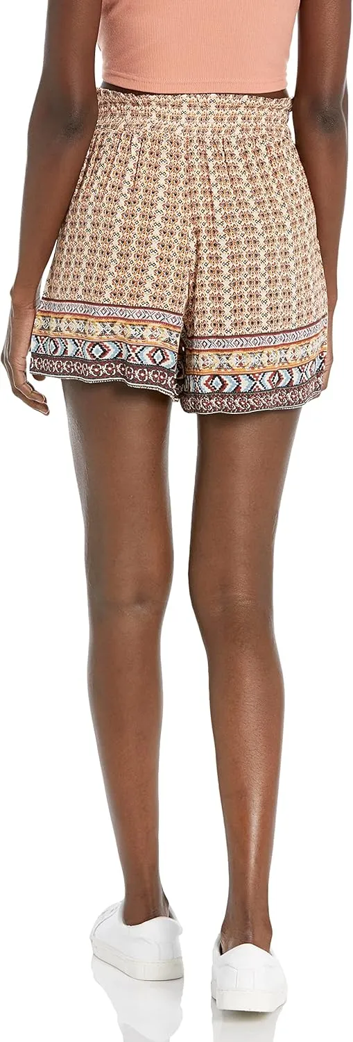 Angie Women's Paperbag Printed Short