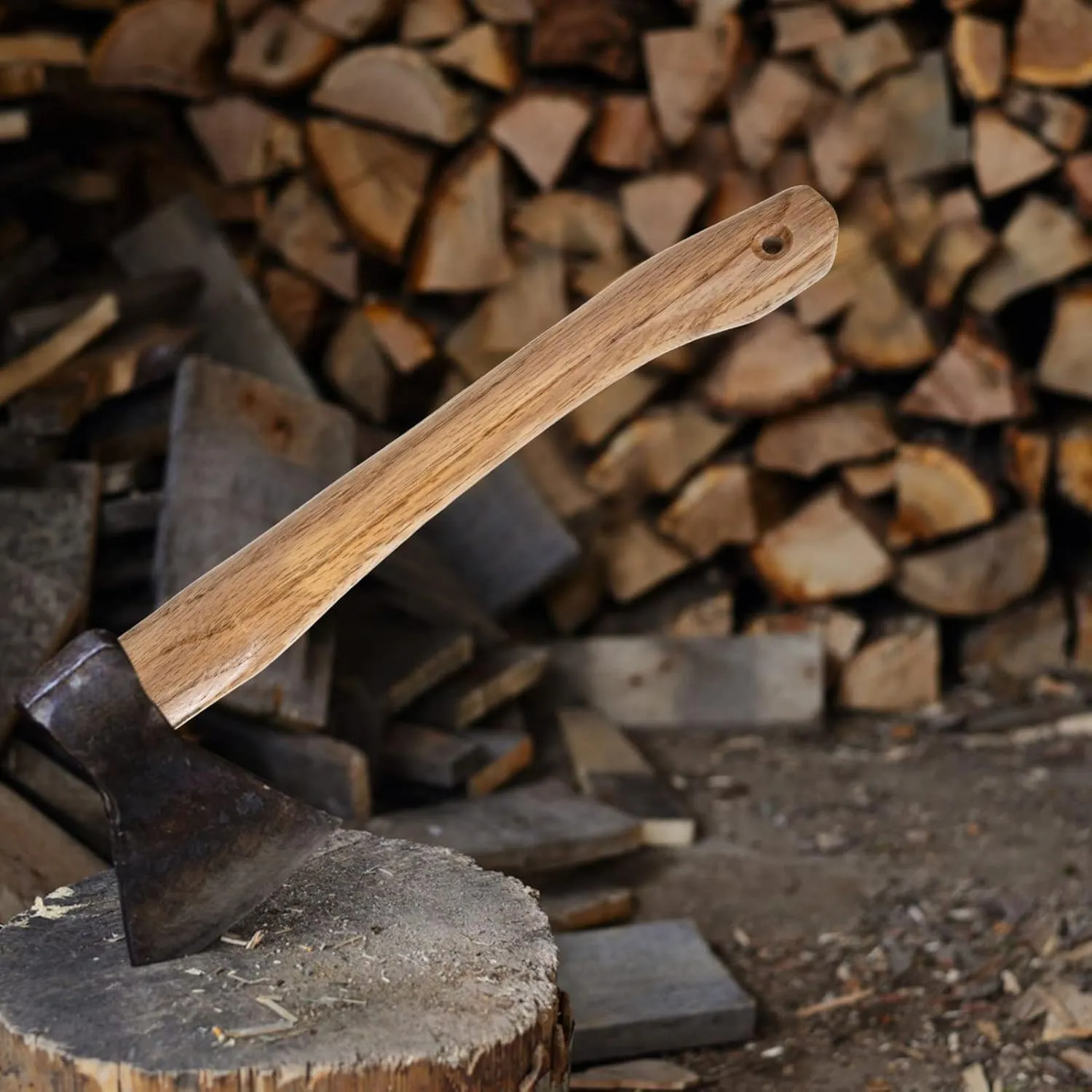 Angoily Replacement Handle Grip for Camp Length Includes Steel Wedges and Hunter Axes