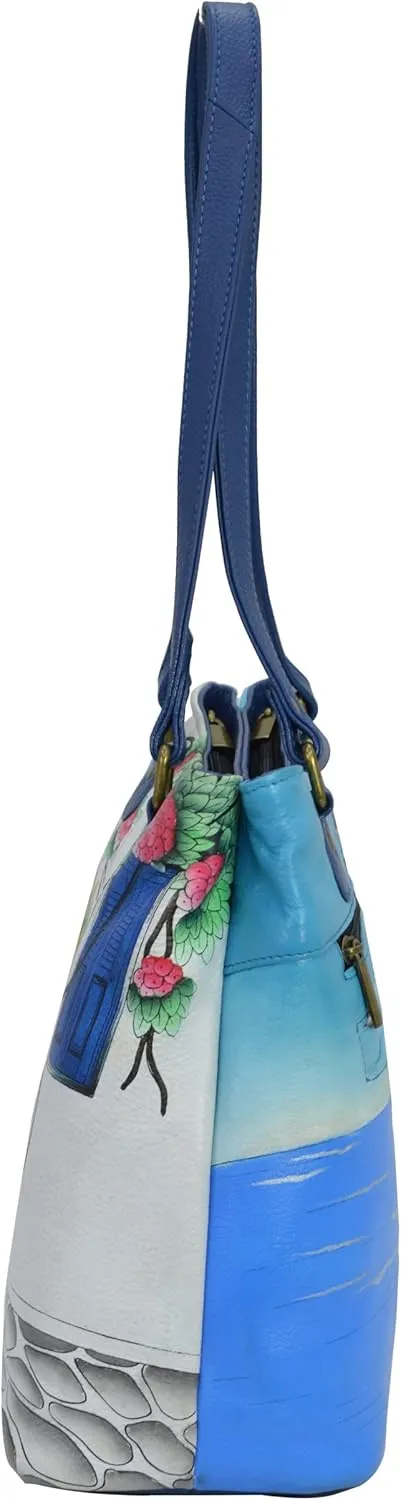 Anna by Anuschka Satchel Shoulder Handbag - Genuine Leather