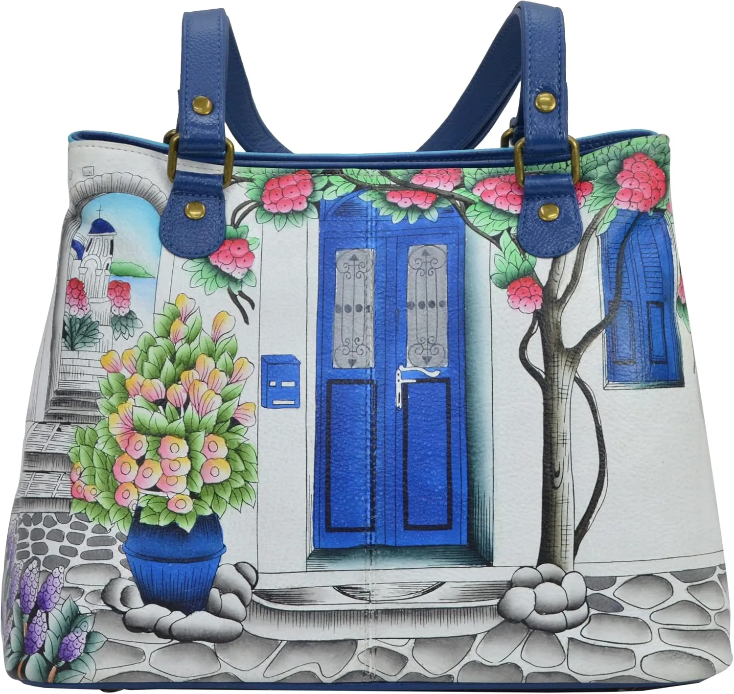 Anna by Anuschka Satchel Shoulder Handbag - Genuine Leather