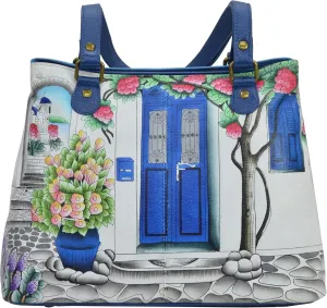 Anna by Anuschka Satchel Shoulder Handbag - Genuine Leather