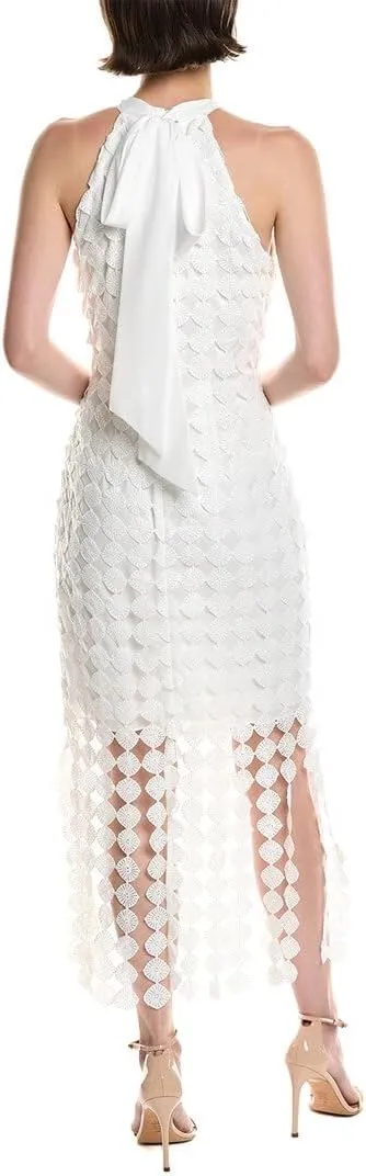 Anne Klein Women's Fringe Hem Halter Dress
