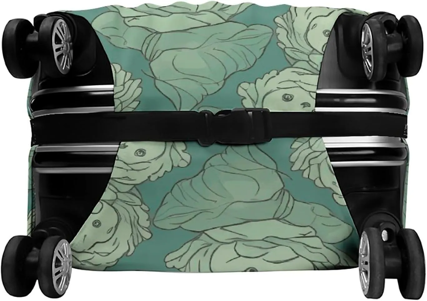 Anti-Scratch Luggage Cover Cabbage Pattern Printed Luggage Case Protector Washable Suitcase Covers Elastic Suitcase Protector for Size XL (30-32 inches) Luggage
