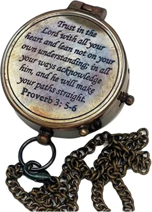Antique Nautical Brass Engraved Pocket Compass Navigational Compass Tool for Travelling & Camping by THEMEDIEVALMARTCITY