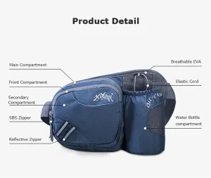 AONIJIE Waterproof Running Hydration Belt with 600ml Water Bottle for Running Men Women Adjustable Hiking Waist Bag Fanny Pack for Outdoors Workout Walking Hiking (Green-with-Bottle)
