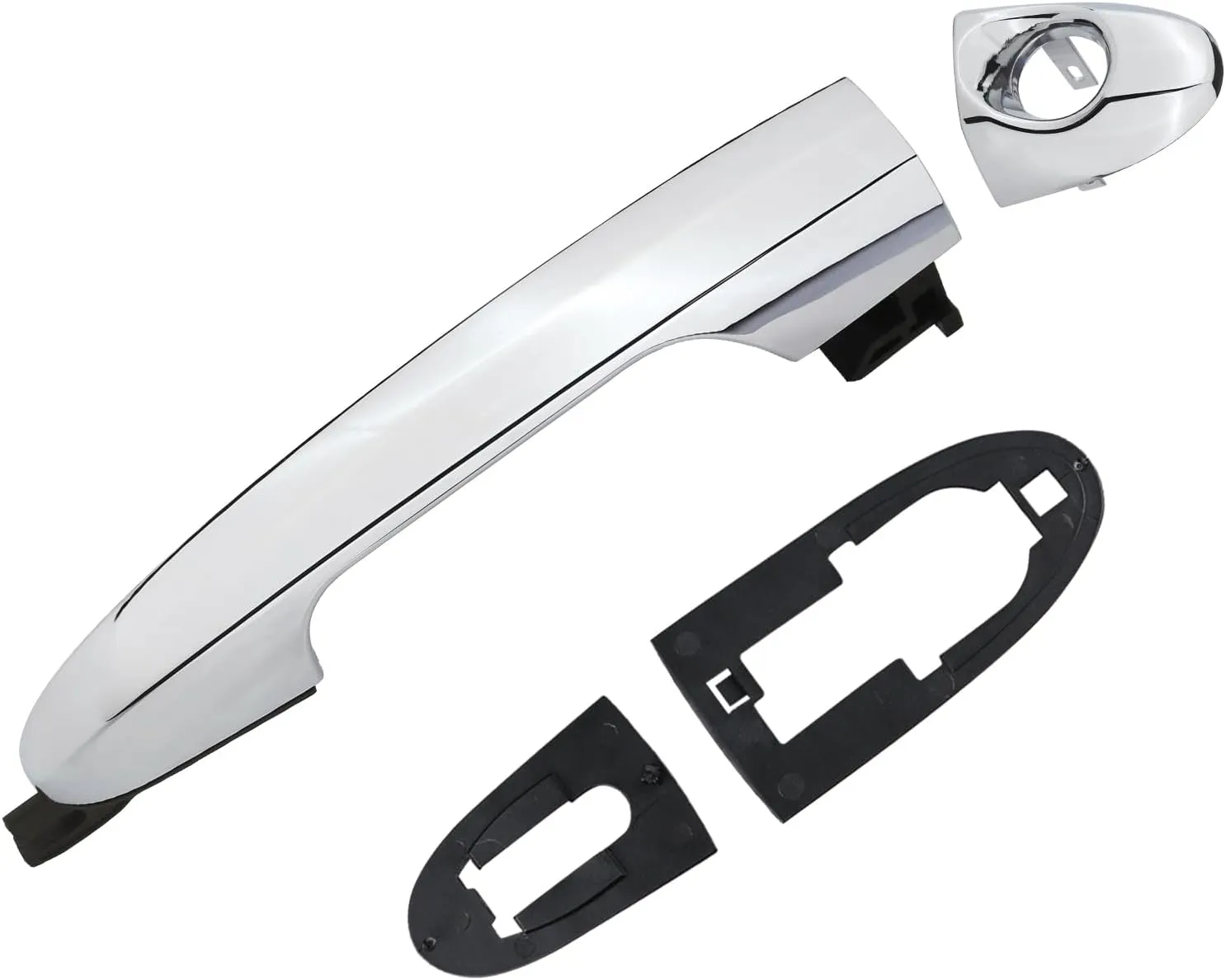 APPERFiT Fiat 500L Exterior Door Handle with Key Hole for Front Door Panel Left Driver Side Compatible with Fiat 500L 4 Doors 2014 2015 2016 2017