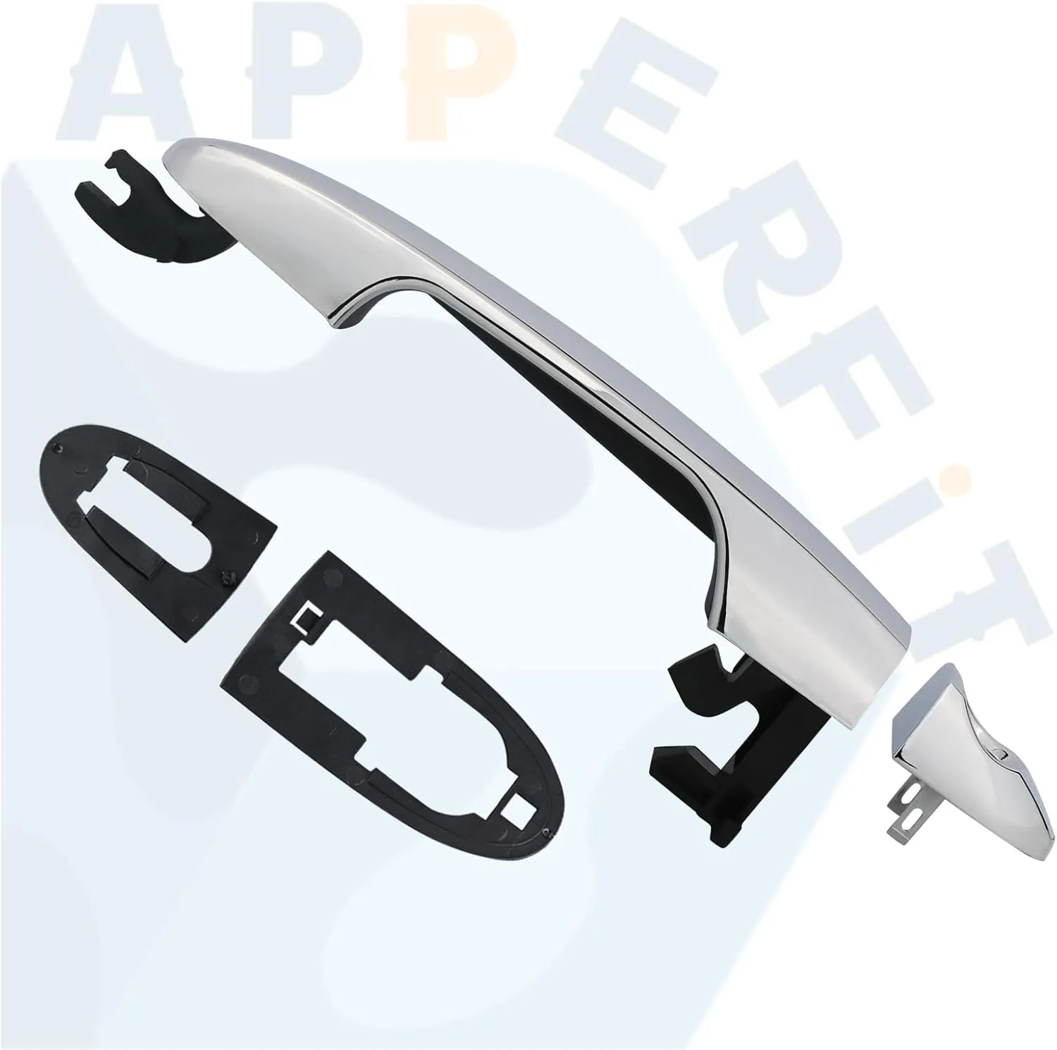 APPERFiT Fiat 500L Exterior Door Handle with Key Hole for Front Door Panel Left Driver Side Compatible with Fiat 500L 4 Doors 2014 2015 2016 2017