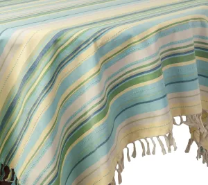 April Cornell 60 by 90-Inch Tablecloth, Provence Stripe