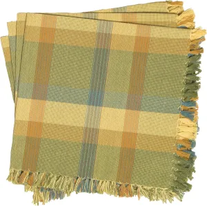 April Cornell Driftwood Plaid Smoke Napkin, Set of 4