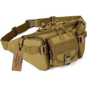 ArcEnCiel Water Resistant Tactical Waist Pack Bag Military Fanny Packs Hip Belt Bag Pouch for Hiking Climbing Outdoor Bumbag
