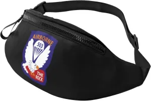 Army Unit 503rd Parachute Infantry Regiment Men's and women's fanny packs, teen fashion fanny packs for travel, running, hiking