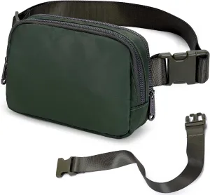 AROME Mini Belt Bag for Women, Fashion Waist Packs Fanny Pack Crossbody Bags with Strap Extender for Women Men, Waterproof Waist Bag Hip Bum Bag for Casual Travel Running Hiking Outdoor Sports