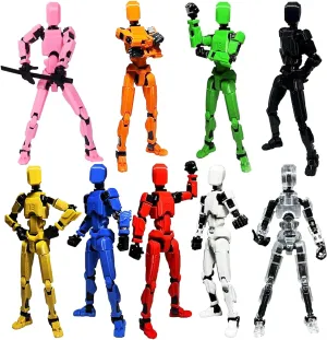 (Assembly Completed)-Titan 13 Action Figure,Lucky Robot 13 Action Figure Set,Nova 13 Action Figures,3D Printed Multi-Jointed Movable Robot Figure,Multiple Accessories (Assembly Completed,9pcs)
