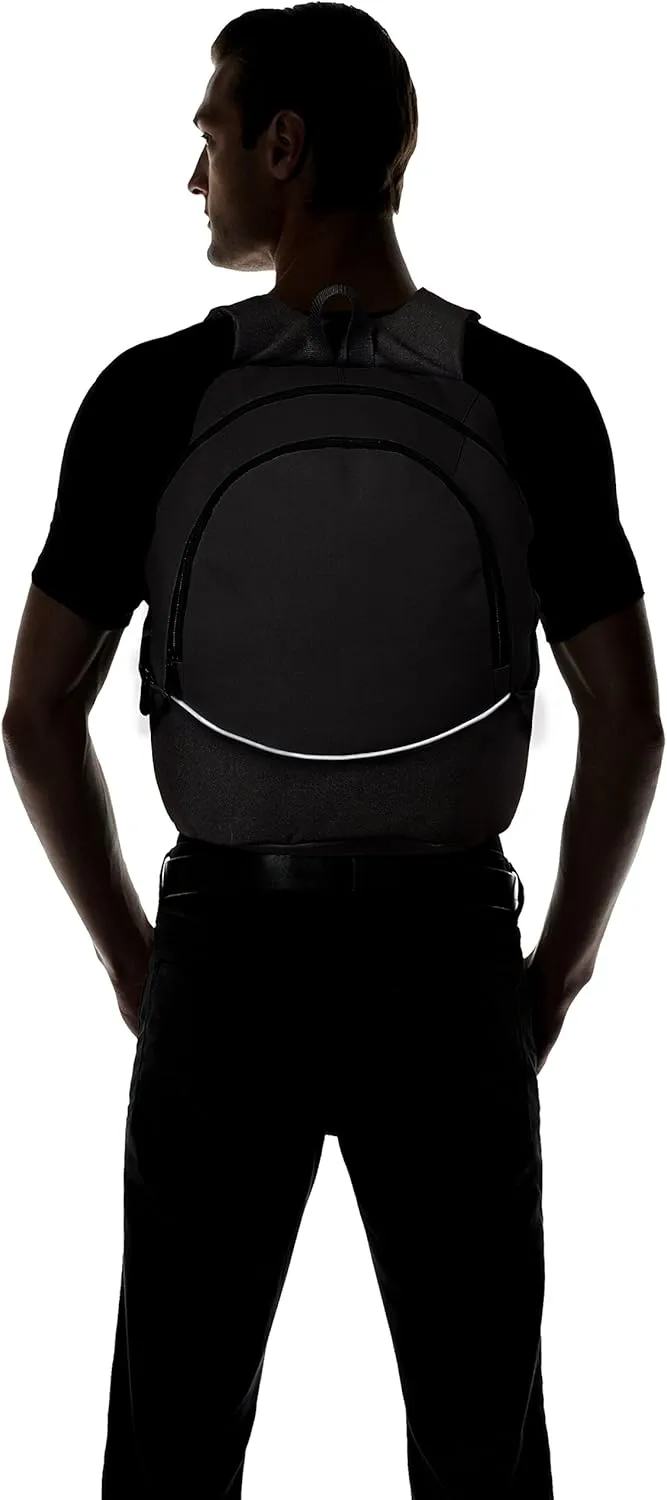 Augusta Sportswear Large Tri-Color Backpack, One Size, Black/Black/White