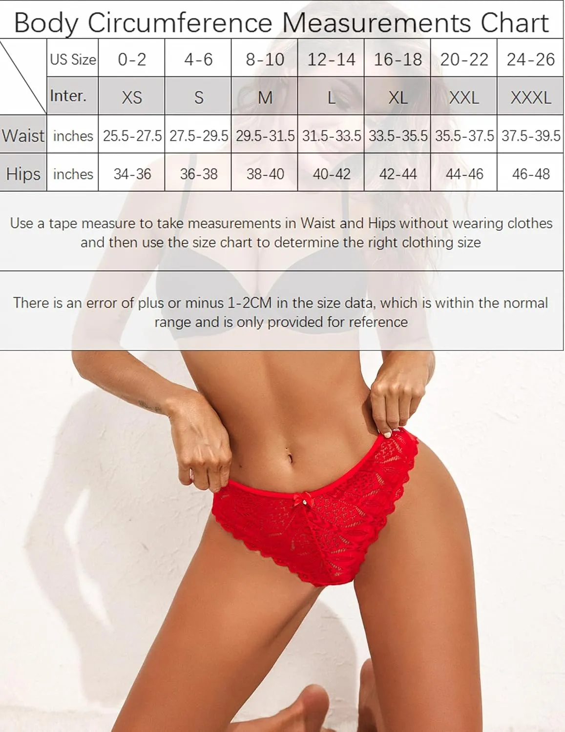 Avidlove Sexy Cheeky Panties for Women Lace Criss Cross Bikini Underwear 1-4 Pack