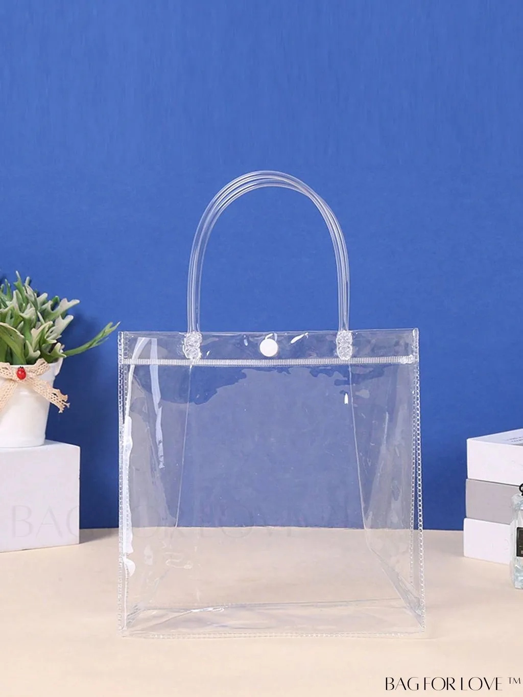 BagForLove - Double Handled Transparent Top Handle Bag