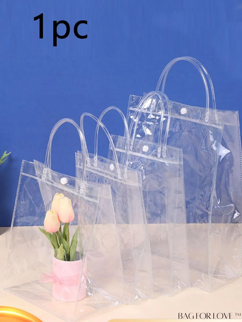 BagForLove - Double Handled Transparent Top Handle Bag