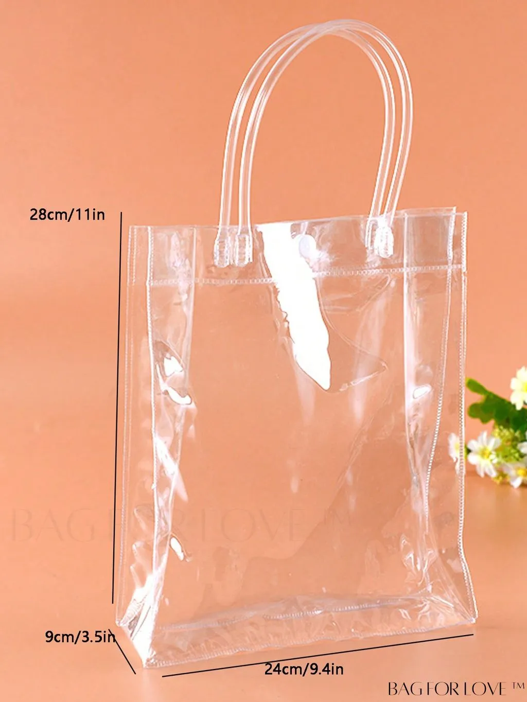 BagForLove - Double Handled Transparent Top Handle Bag