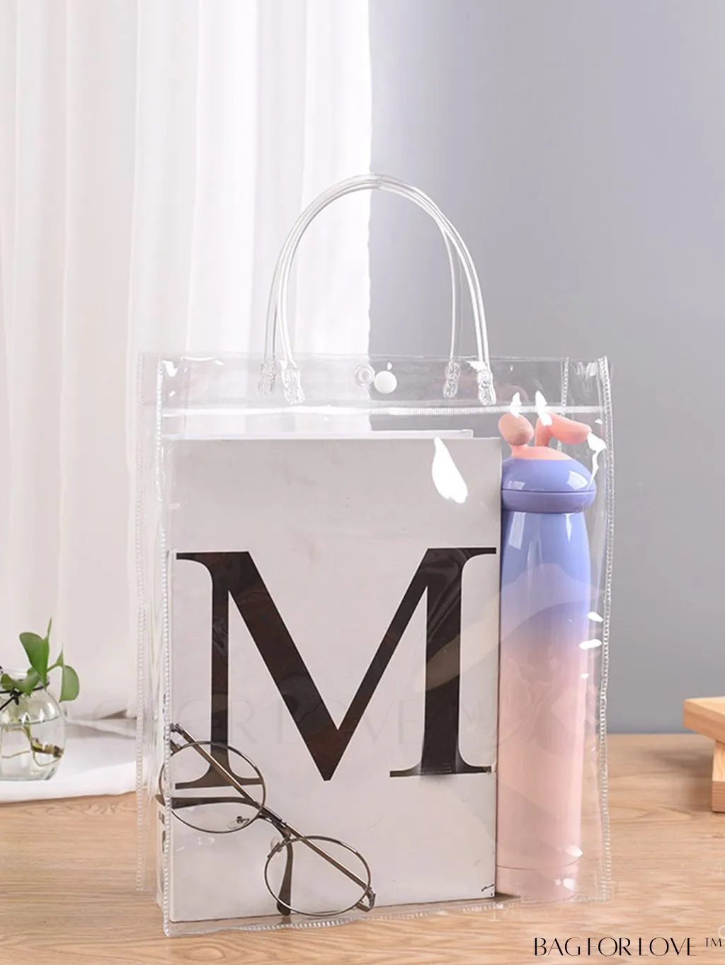 BagForLove - Double Handled Transparent Top Handle Bag