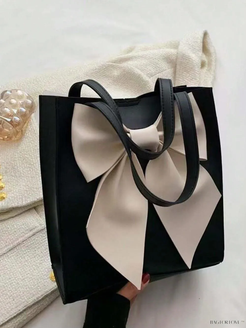 BagForLove - Fashionable Texture Handbag with Shoulder Strap Inside Style