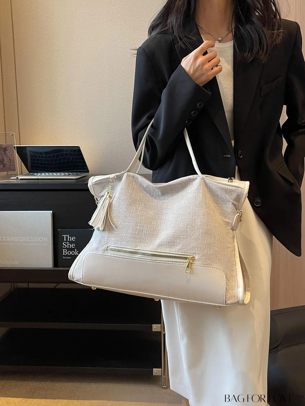 BagForLove - Graduate to Senior Shoulder Tote: Stylish, Functional Bag for College, School & Travel