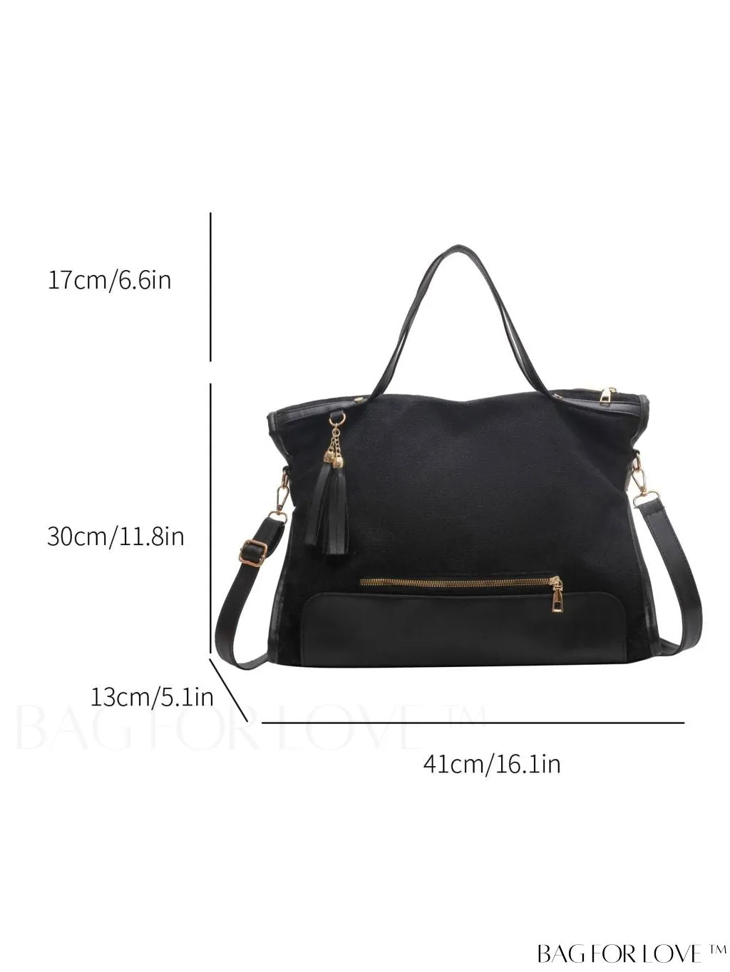 BagForLove - Graduate to Senior Shoulder Tote: Stylish, Functional Bag for College, School & Travel