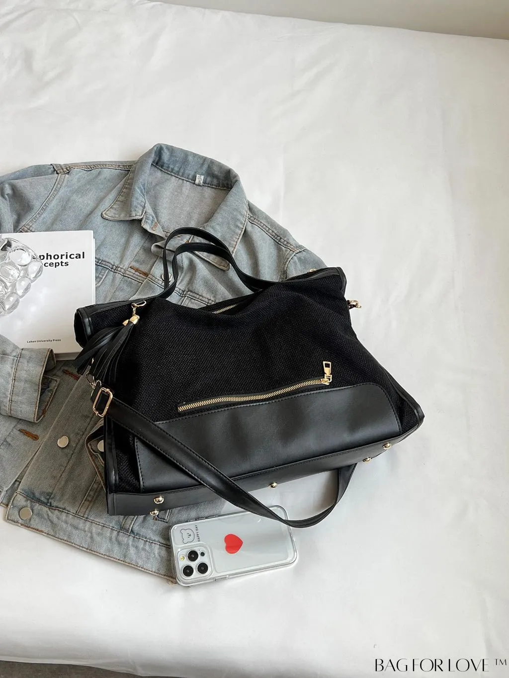 BagForLove - Graduate to Senior Shoulder Tote: Stylish, Functional Bag for College, School & Travel