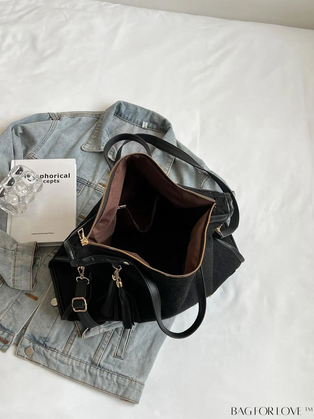 BagForLove - Graduate to Senior Shoulder Tote: Stylish, Functional Bag for College, School & Travel