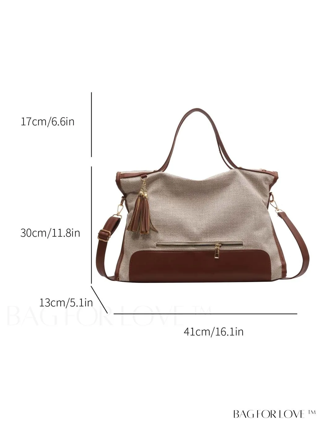 BagForLove - Graduate to Senior Shoulder Tote: Stylish, Functional Bag for College, School & Travel
