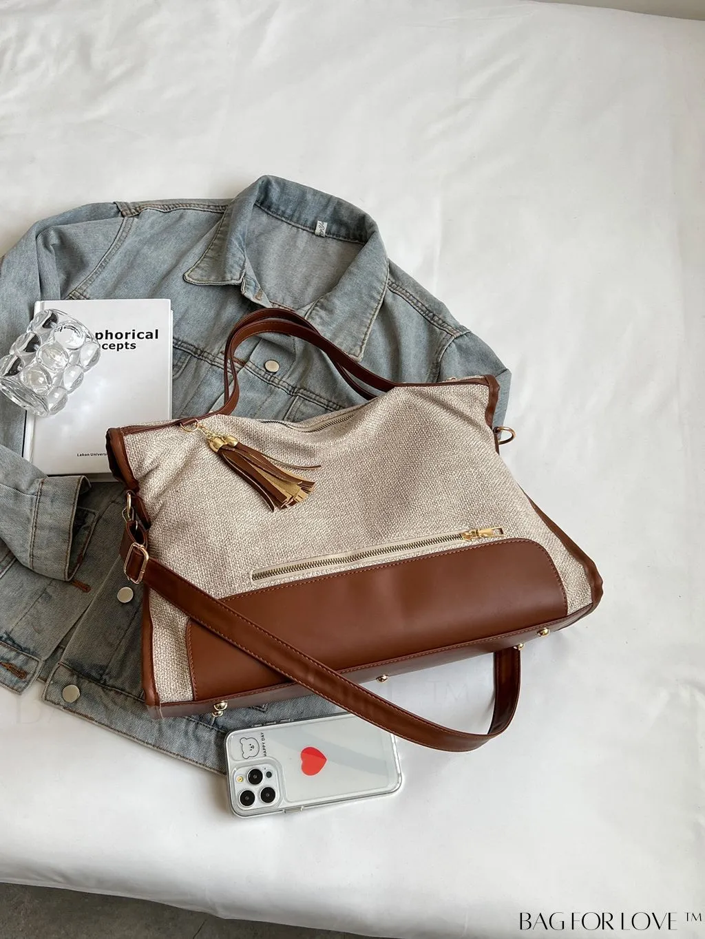 BagForLove - Graduate to Senior Shoulder Tote: Stylish, Functional Bag for College, School & Travel