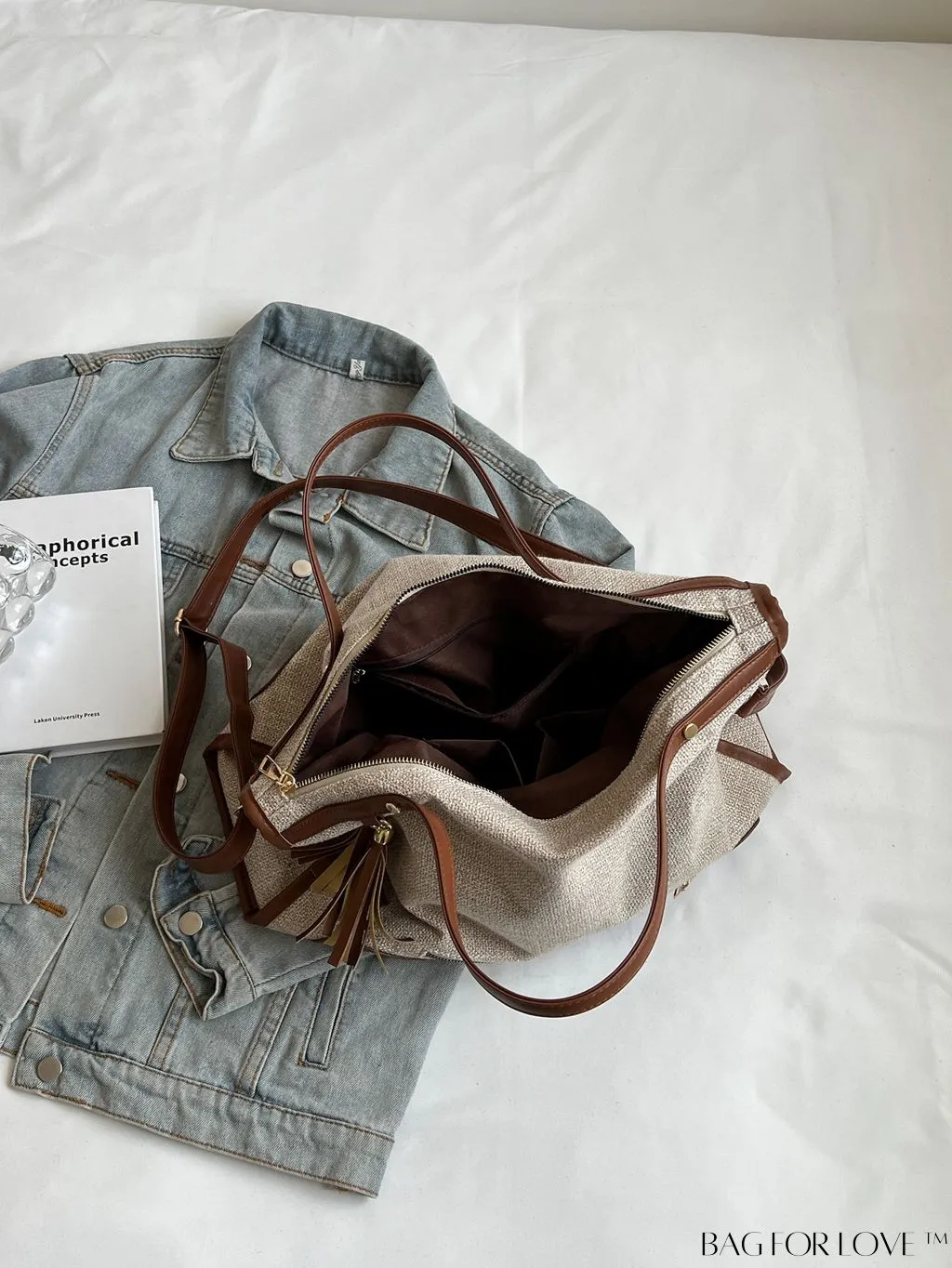 BagForLove - Graduate to Senior Shoulder Tote: Stylish, Functional Bag for College, School & Travel