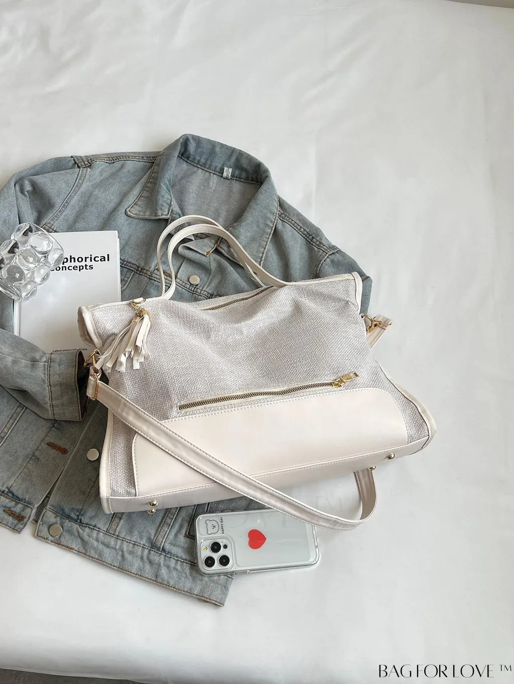 BagForLove - Graduate to Senior Shoulder Tote: Stylish, Functional Bag for College, School & Travel