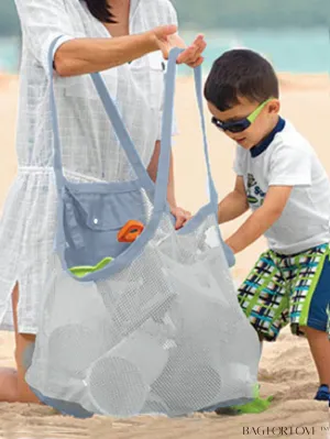 BagForLove - Large Capacity, Foldable Mesh Bag for Convenient Beach Vacations