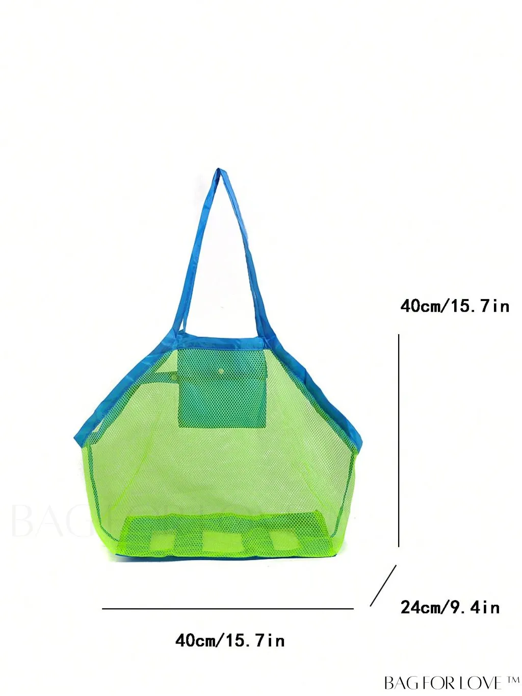 BagForLove - Large Capacity, Foldable Mesh Bag for Convenient Beach Vacations