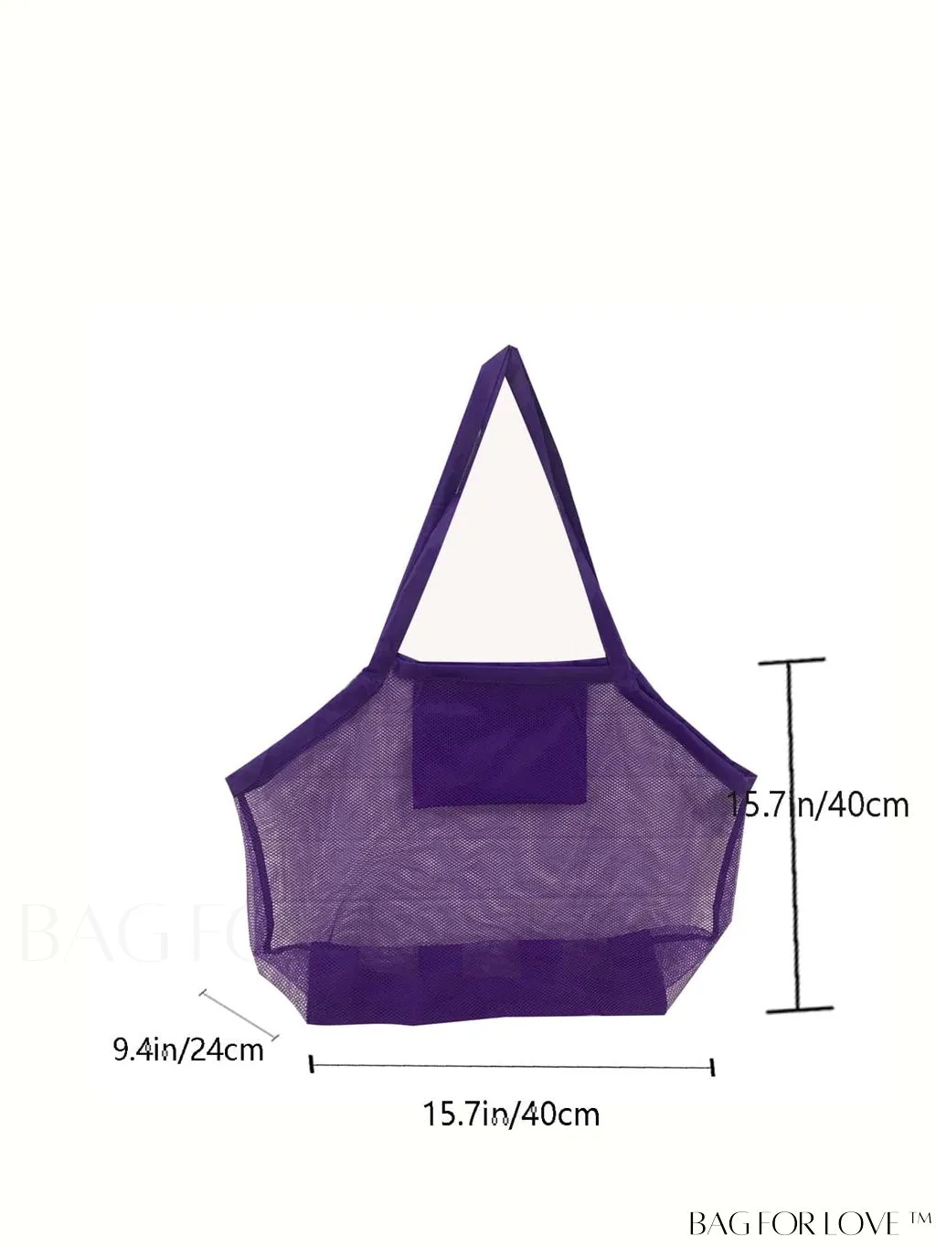 BagForLove - Large Capacity, Foldable Mesh Bag for Convenient Beach Vacations