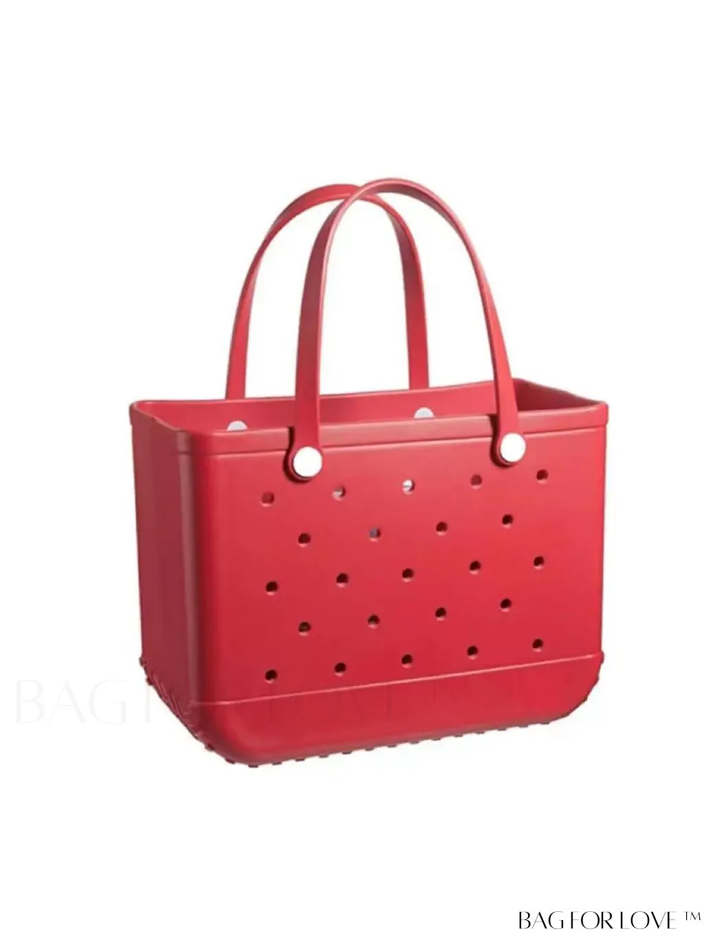 BagForLove - Waterproof Blue Tote Bag: Beach-Ready with Hollow Out Design, Double Handle & Durable EVA Material!