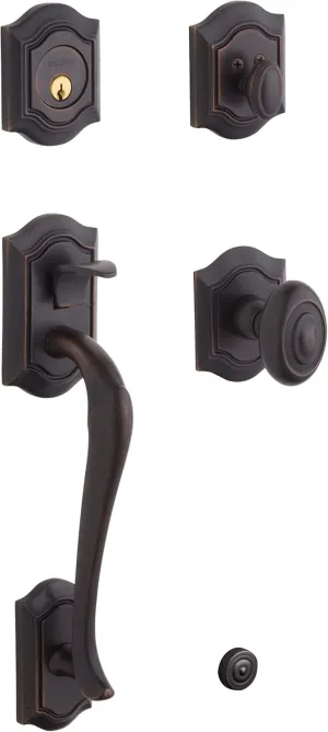 Baldwin 85327.112.ENTR Bethpage Sectional Trim Handleset with Bethpage Knob, Venetian Bronze