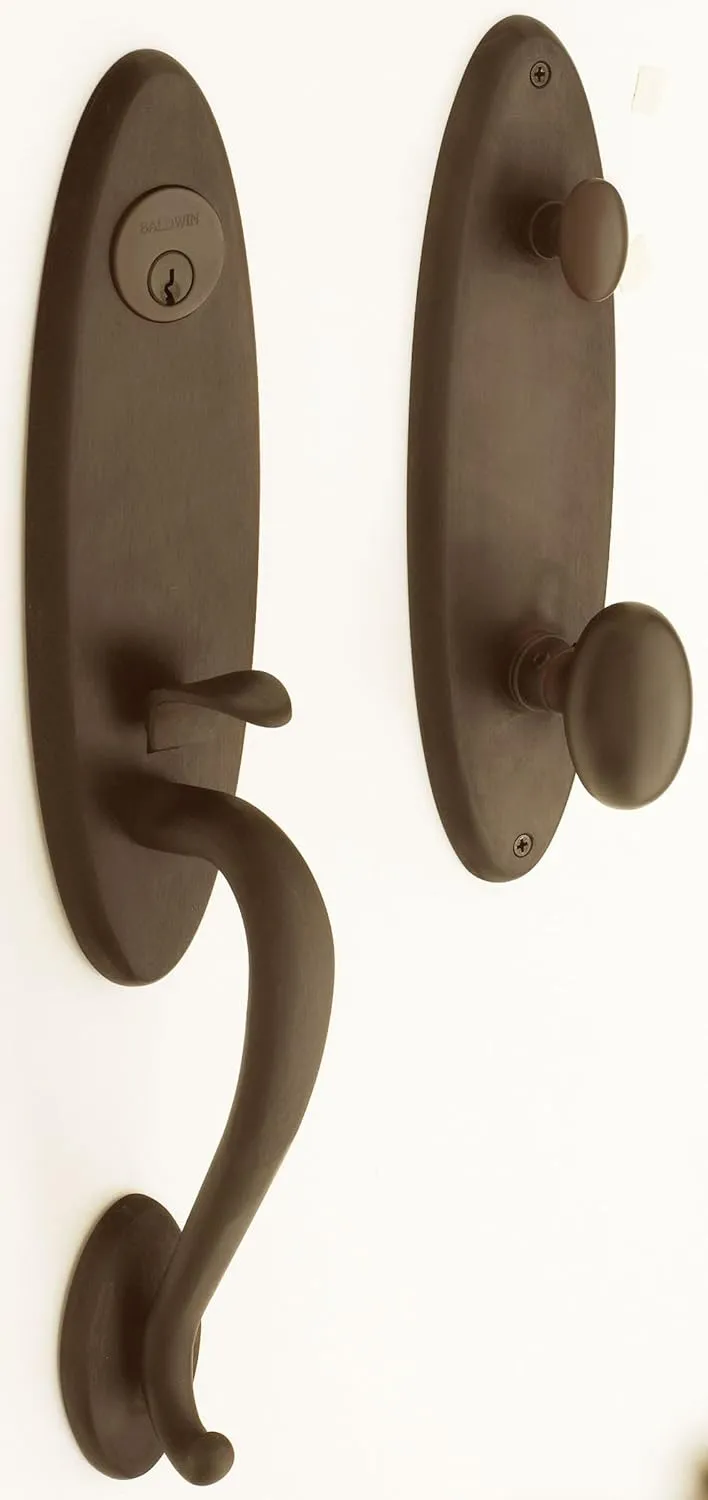 Baldwin 85360.112.ENTR Blakely Emergency Exit Handleset with Egg Knob, Venetian Bronze