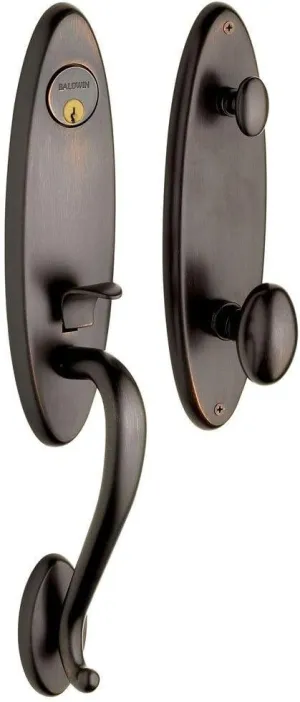 Baldwin 85360.112.ENTR Blakely Emergency Exit Handleset with Egg Knob, Venetian Bronze
