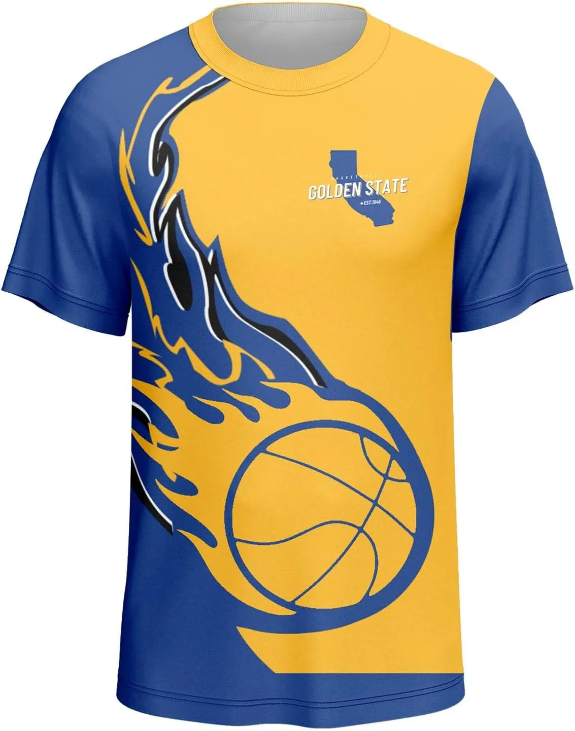 Basketball Shirt 3D Printed Active Athletic Workout Sports Basketball Graphic Short Sleeve Sports Fans Gift for Men