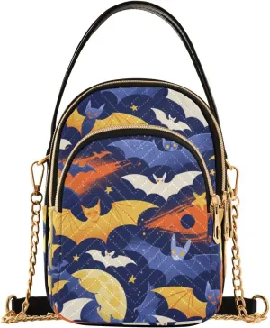 Bats Colorful trendy wallet purses for women crossbody with multi pockets handbag for women for birthday gifts